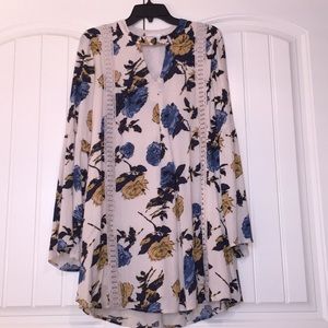 Pretty floral swing dress